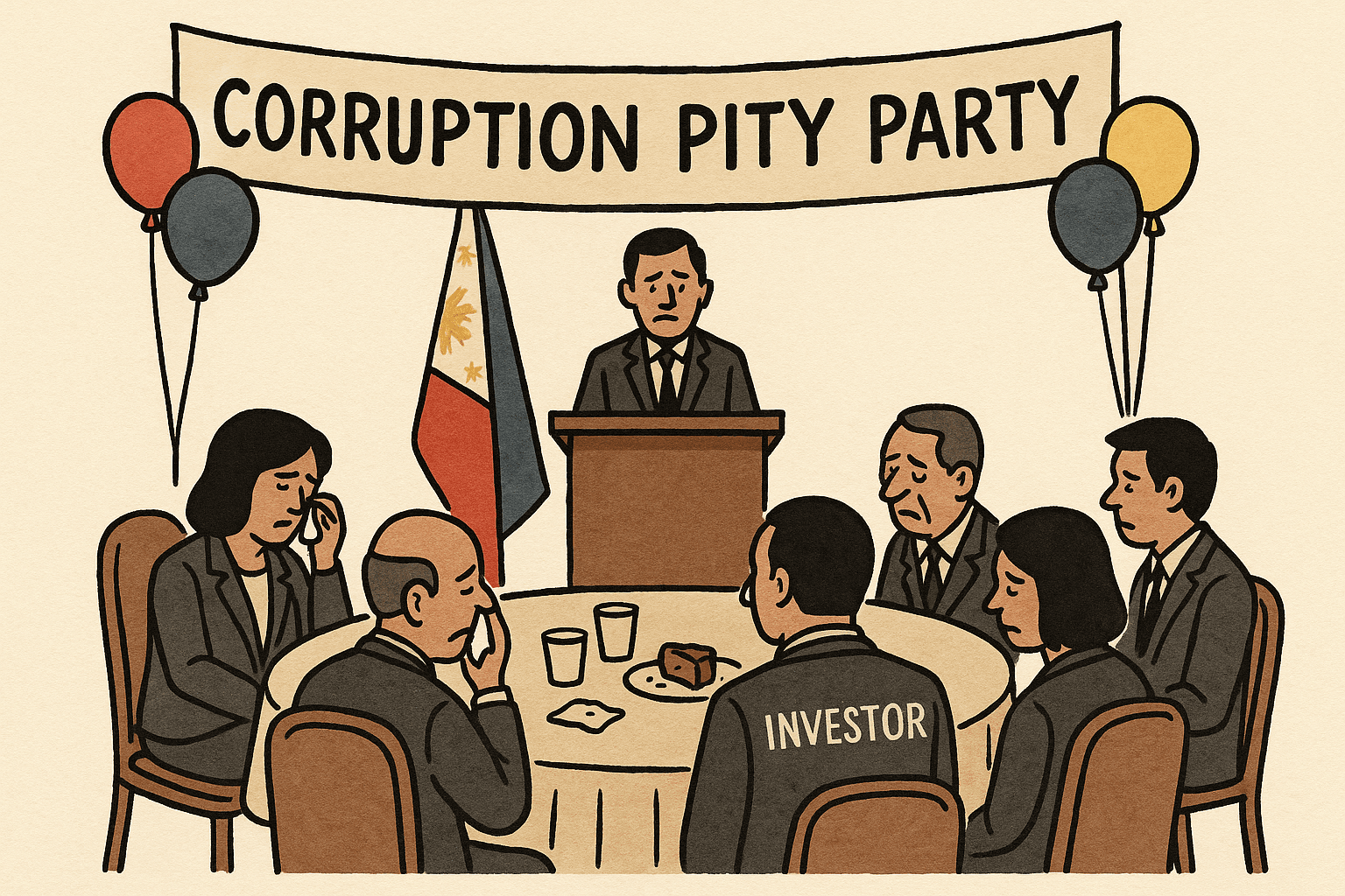 PHILIPPINES HOSTS CORRUPTION PITY PARTY TO CALM SPOOKED INVESTORS